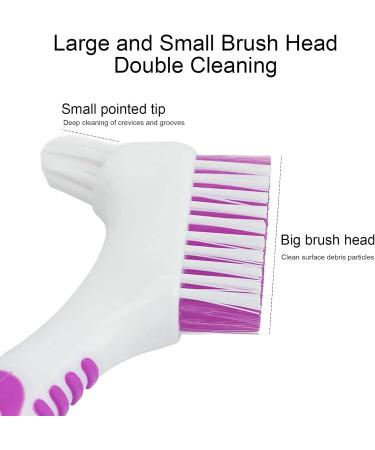 Lacymc Premium Toothbrush Prostheses Set - 2 Pcs Multi-Layer Bristles & Ergonomic Racks (Orange & Lila) - International Shipping - Buy Online on GoSupps.com