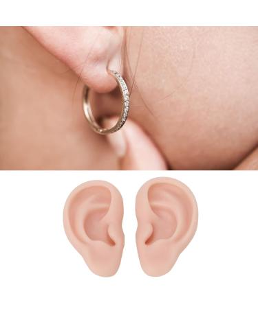 Realistic Fake Ear Model for Piercing | Soft Silicone Reusable & Easy to Wear (Medium Meat Color) - Buy Online on GoSupps.com
