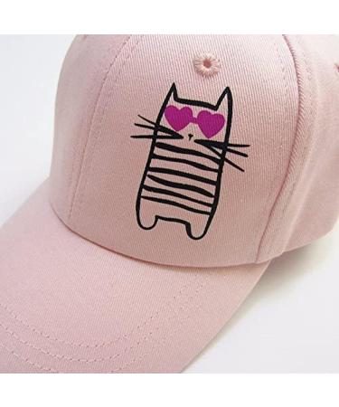 Girls Cotton Trucker Baseball Hat - Adjustable Sun Cap for Toddlers 1-10 Years - Dancing Cat Design - Beach Hat for Kids 3-6 Years - Buy Online on GoSupps.com