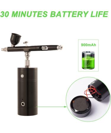 h Kit Rechargeable Handheld Mini Air Compressor h Portable Cordless h Gun for Makeup Tattoo Nail Art Face Paint Model Painting Cake Decor - Buy Online on GoSupps.com