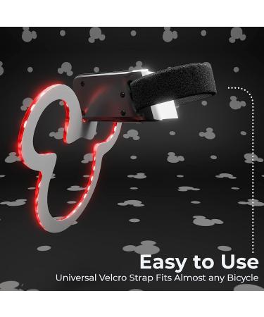 Disney Mickey Mouse LED Bike Light - 6 Light Modes, IPX4 Weather Resistant - Disney Bicycle Accessories for All Bike Types - Buy Online on GoSupps.com
