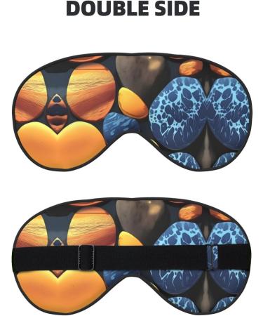 Buy Yellow Pebbles Eye Mask - Soft Elastic Adjustable Sleep Mask for Men & Women - International Shipping Available - Buy Online on GoSupps.com