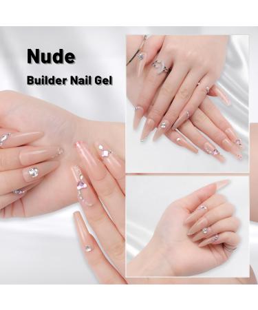 Aokitec 7-in-1 Builder Nail Gel 15ML - Nail Strengthener, Extension, Rhinestone Base Coat - UV LED Soak Off Gel Nail Polish - Buy Online on GoSupps.com