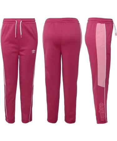 Umbro Girls Flashback Cropped Track Pant - Orchid Flower/Rosebloom XL - Buy Online on GoSupps.com