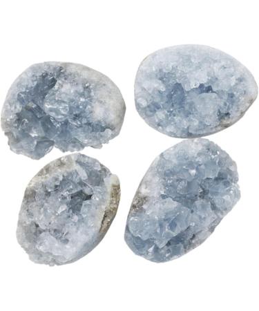 Natural Crystal Rough 70-100G Natural Raw Blue Celestite Crystal Quartz Cluster Geode Specimen Home Decor - Buy Online on GoSupps.com