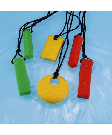 Kefu Colar Chain for Children | Sensory Silicone Bei ring for ADHD Teething Autism & Biting Needs | Speech Therapy Aid for Boys & Girls (5 Pack) - Buy Online on GoSupps.com