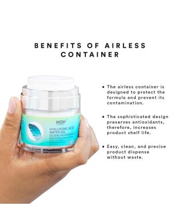 Buy WOW Skin Science Hyaluronic Acid Water Gel Face Moisturizer - Anti-Aging Cream for All Skin Types No Parabens & Silicones - 50 ml International Shipping - Buy Online on GoSupps.com