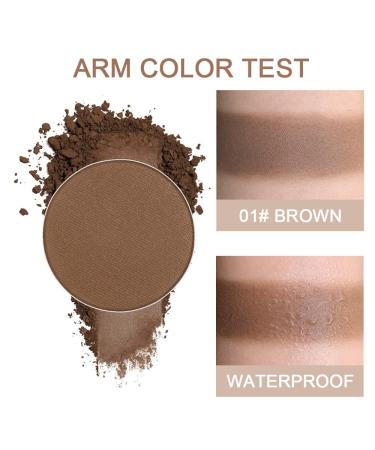 Root Touch Up Hair Shadow Powder 4g (Brown 01#) - Stain-Proof 48 Hour Formula for Full Body Hair, Beard, Thinning, Bald Spots, and Gray Roots - Locks On, Hairline Powder - Buy Online on GoSupps.com