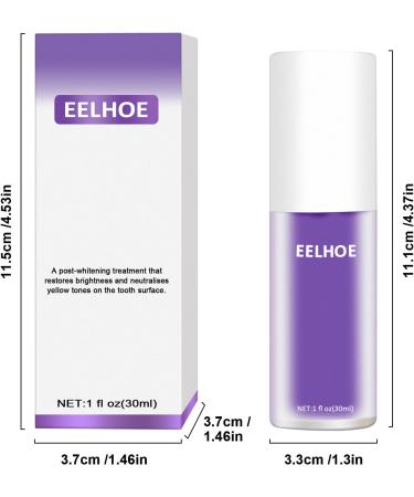 FOCUSUN Purple Teeth Whitening Booster Tooth Colour Correcting Stain Removal Protect Sensitive Teeth Cancel Yellow Stains Brighter - Buy Online on GoSupps.com