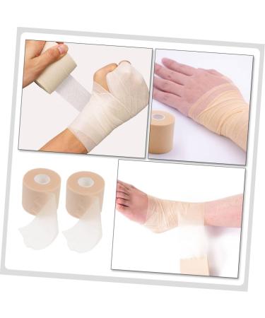 NOLITOY Sports Self-Adherent Tape for Ankle Sprains - Medical Prewrap Athletic Tape - 2 Rolls Khaki 6.5x6.5x6CM - Ideal for Injury Support & Prevention - International Shipping Available - Buy Online on GoSupps.com