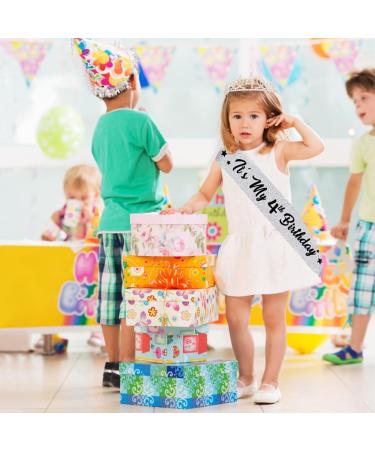 Divono Birthday Sash and Tiara 5th Birthday Sash and 5 Birthday Tiara Rhinestone Crown Headband for 5th Birthday Gifts 5th Birthday Decoration Party Accessories for Girls Silver 4th - Buy Online on GoSupps.com
