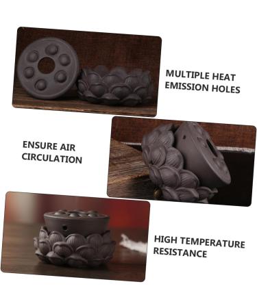 Tovinanna Lotus Moxibustion Massage Tool - Moxa Cone Holder & Warmetank for Home Care - Effective Moxibustion Device in Purple - Buy Online on GoSupps.com