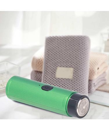 Mini Electric Shaver for Men - Portable Rechargeable Razor Quiet & Powerful Perfect for Travel & Home Use - Green - Buy Online on GoSupps.com