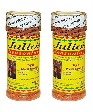Julio's Corn Chip Seasoning - Texas Style Spices - Two 8 oz Bottles by Julio's