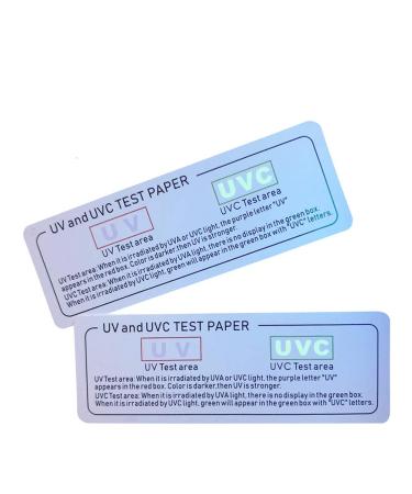 WMLBK 5 pieces UVC UV test card test strip cards Light Effective portable light nail lamp tube toothbrushes Disinfectant Device test paper for everyday use