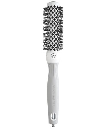 Olivia Garden Expert Blowout Shine Hairbrush - White & Grey 25 | International Shipping Available - Buy Online on GoSupps.com