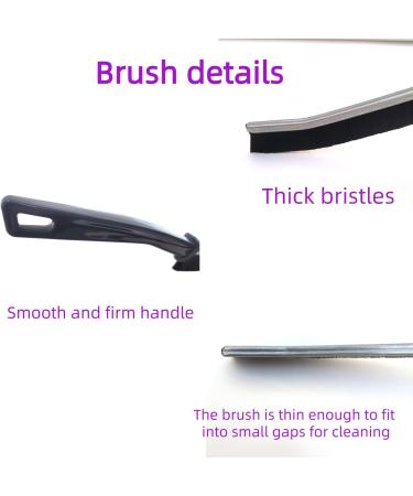 Crevice Cleaning Brush 2pcs Gap Cleaning Brush Scrub Brushes for Cleaning Stiff Bristles Brush Multifunctional Crevice Cleaning Brush for Shower Window Track Kitchen Cleaning - Buy Online on GoSupps.com