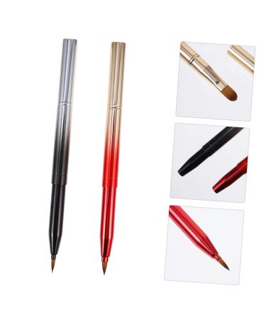 FRCOLOR 6 Pcs Retractable Lip & Eyebrow Brush Set - Portable Makeup Brushes for Travel | Versatile Eye Shadow & Lip Gloss Applicators - Buy Online on GoSupps.com