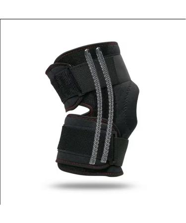 Adjustable Compression Knee Brace with Open Patella & Side Stabilizers - Comfort & Support for Active Lifestyles | Free International Shipping - Buy Online on GoSupps.com