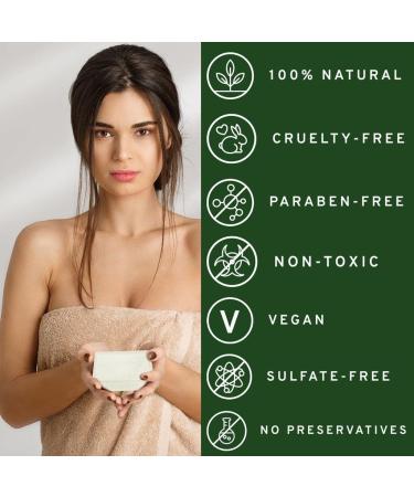 Tea Tree Oil Soap Bar 4oz for Face & Body - Antifungal Antiseptic Skin Cleanser with Pure Essential Oils - Natural Remedy for Fungus, Ringworm, Acne - Buy Online on GoSupps.com