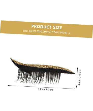 Ipetboom 8 pairs Long Stickers Makeup Eyeliner Adhesive Self-adhesive Reusable Tool Up False Lash Look Women 1 count (Pack of 1) Glodenx2pcs - Buy Online on GoSupps.com