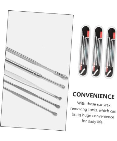 6-Piece Healvian Ear Cleaning Set - Stainless Steel Tools for Professional Ear Wax Removal in Earth Tones - Buy Online on GoSupps.com
