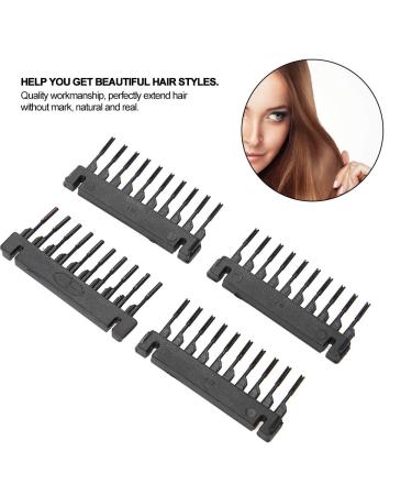 Snap Comb Wig Clips for Hair Extensions - 40 Pack No-Track Buckle Clips for Real Hair Ponytail Accessories - DIY Tool Kit (10-Teeth) - Buy Online on GoSupps.com