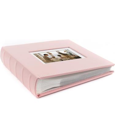 Golden State Art Photo Album Hold 200 4x6 Horizontal Pictures with Memo for Christmas Weddings  Holidays  Engagements  Vacations  Family (2 per Page  Faux Leather Cover  Coral Pink) 200 Leather Pink - Buy Online on GoSupps.com