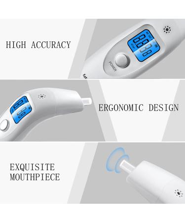 Portable Ketone Breath Analyzer - Ketosis Breath Meter for Healthy Lifestyle - Includes 10 Mouthpieces - Blue - Buy Online on GoSupps.com