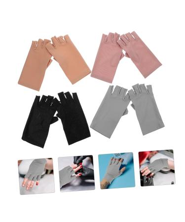Beavorty 4 Pairs Manicure Half Finger Gloves Nail Uv Protection Gloves for Women Uv Gloves for Nail Women Nail Art Gloves Nail Art Uv Gloves Sunshade Gloves Women's Spandex Electric Car - Buy Online on GoSupps.com