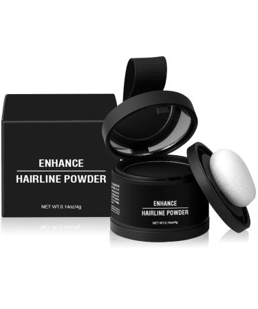 Poudre de racines pour combler les lacunes des cheveux poudre pour dissimuler la racine masquer la racine noire Noir 4 g (Lot de 1)