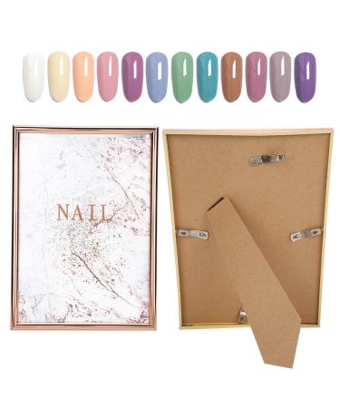 Easy To Disassemble Display Tool Multiple Operations Nail Art Color Chart Nail Tip Color Chart Waterproof And Dustproof for Home Salon Shop