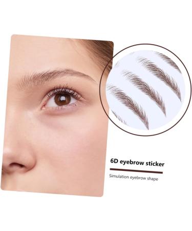 BIUDECO Fake Eyebrow Stickers 4pcs Eyebrow Stickers Waterproof Stickers Eyebrow Tattoos 6d Hair-like Eyebrows Stickers 4d Mold - Buy Online on GoSupps.com