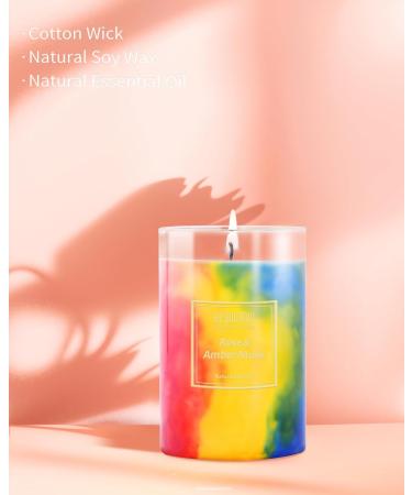 Rose Candle | 15oz Hand-Poured Soy Wax | 90-Hour Burn | Vibrant Romance Aromatherapy | Perfect Candle Gifts for Women | Scented Rose & Amber Musk - Buy Online on GoSupps.com
