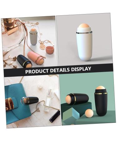 FRCOLOR Volcanic Stone Oil-Absorbing Face Roller - 4 Pcs Oily Skin Care Tool for Oil Control & Shine Reducing - Buy Online on GoSupps.com