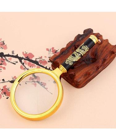 Magnifying Glasses for Hobbies Reading Magnifier Magnifying Glass Engraving Dragon 10 Times Handheld Reading - See Newspaper HD Optical Glass - Detachable Design Vision - Buy Online on GoSupps.com