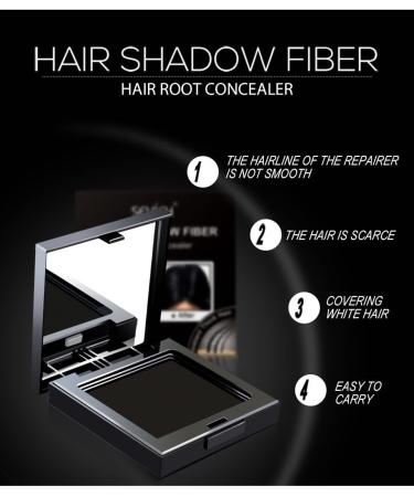 Root Touch Up Powder Hairline Powder Dark Brown Hair Root Colour Touch Up Quick Cover Grey Hair in Hair Regrowth Treatments for Root Concealer-(Dark Brown) - Buy Online on GoSupps.com