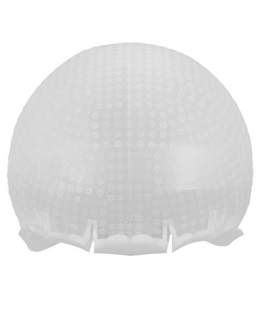 Bonnet pour m ches de cheveux en silicone 28X22X12Cm prot ge le cuir chevelu facilite m ches motif toile r utilisable pour traitements d'huile en salon