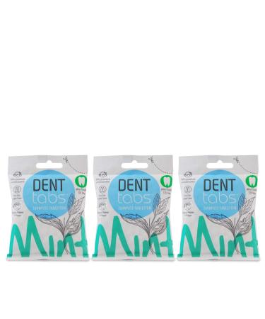 Denttabs 3 x 125 pcs. without fluoride - 3 bags of 125 pcs. VEGAN fluoride-free - Buy Online on GoSupps.com