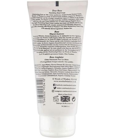 Woods of Windsor True Rose Hand Cream 3.4 oz - Moisturizing Formula - Buy Online on GoSupps.com