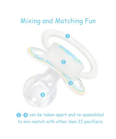 Buy LittleForBig Large Shield Pacifier II - Adult Size Baby Elephant Blue | International Shipping Available - Buy Online on GoSupps.com