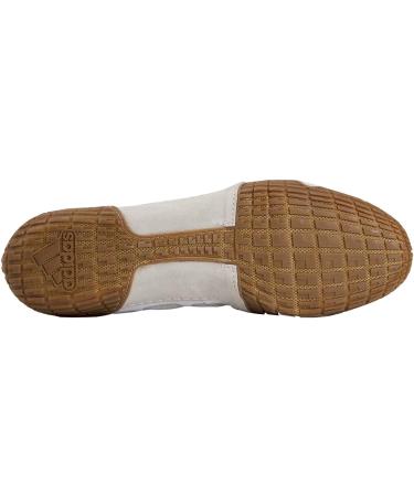 Adidas Varner Wrestling Shoe White/Matte Gold/Brown - Men's Size 7.5 - Buy Online on GoSupps.com