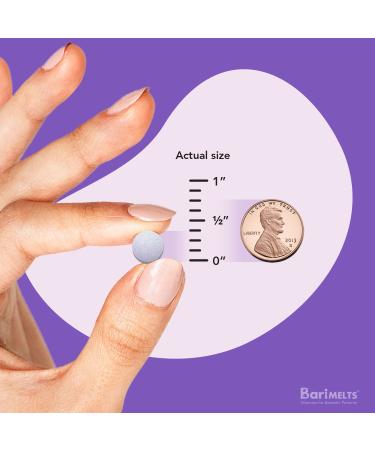 BariMelts Iron with Vitamin C - Dissolvable Bariatric Vitamins for WLS Patients - Natural Orange Flavor - 90 Fast Melting Tablets - Buy Online on GoSupps.com