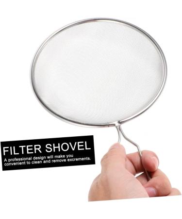 VANZACK 2pcs Pet Sand Shovel Filter Mesh Reptile Terrariums Reptile Litter Scoop Reptiles Barbed Wire Silver 26x14cmx2pcs Silverx2pcs - Buy Online on GoSupps.com