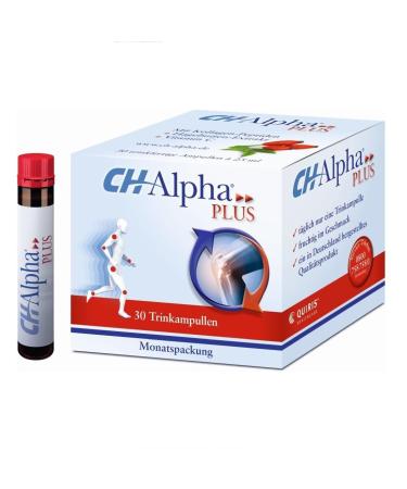 Ch-Alpha Plus 30 Ampoules - Dietary Supplement - Contributes To People with Chronic Joint Symptoms - Vitamin C - Improve Flexibility - Healthy Joints and Cartilage - Joints Flexible  Netherlands