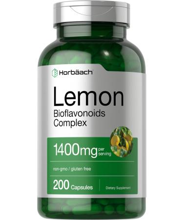 Horb ach Lemon Bioflavonoids Complex 1400 mg | 200 Capsules | with Rutin and Hesperidin | Non-GMO Gluten Free Supplement