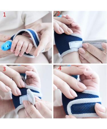 ShowkingL Baby Finger Protector | Stop Thumb Sucking Wrist Band | Baby Care Gloves & Teether Pacifier for Newborns - Buy Online on GoSupps.com