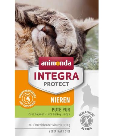 Animonda Integra Protect Kidney Cats - Wet Food for Renal Insufficiency Pure Turkey 6 x 100g Pack of 6 Optimal Nutrition for Your Cat's Health - Buy Online on GoSupps.com
