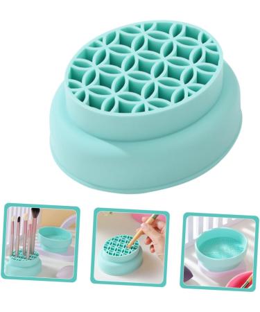 FRCOLOR Make up Brush Cleaning Solution Foundation Brush Cleaner Makeup Brush Cleaning Bowl for Makeup Tools Silicone Brush Cleaning Bowl Foldable Dryer Storage Rack Detergent Cleaning Pad - Buy Online on GoSupps.com