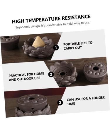 Tovinanna Lotus Moxibustion Massage Tool - Moxa Cone Holder & Warmetank for Home Care - Effective Moxibustion Device in Purple - Buy Online on GoSupps.com